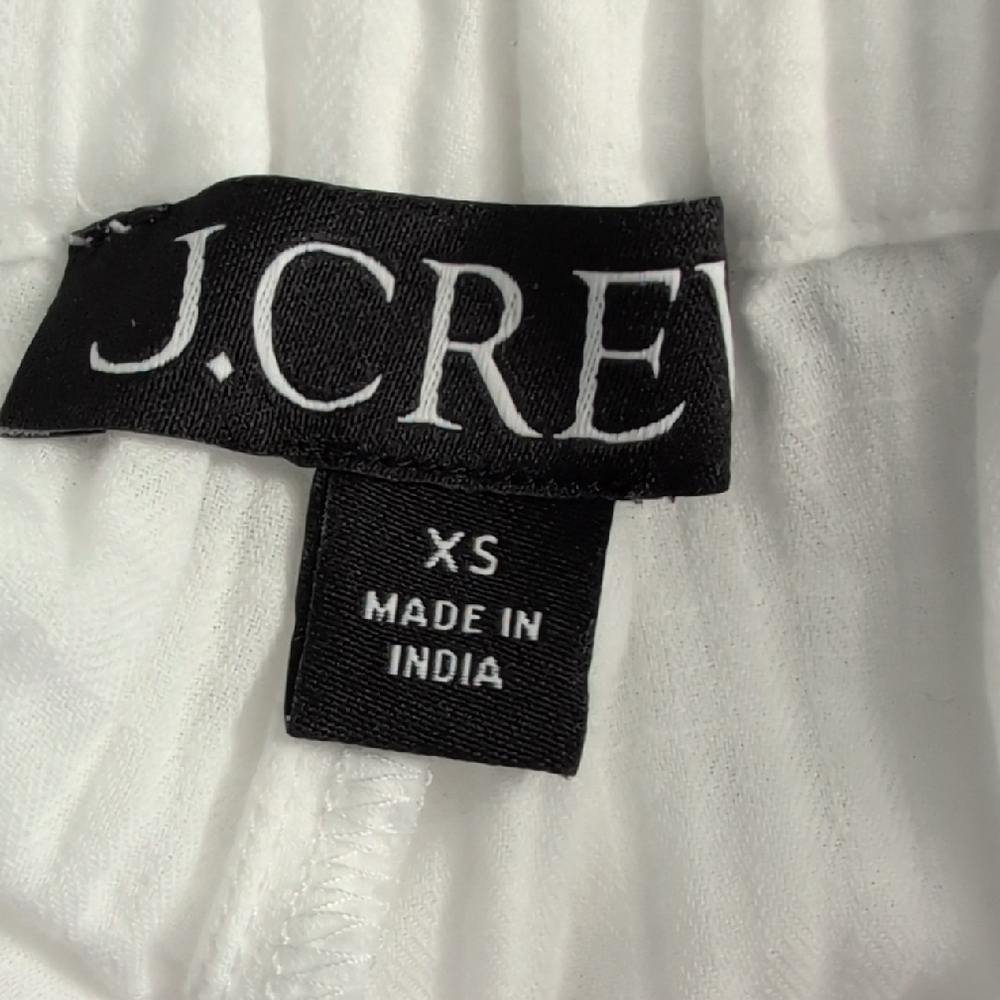 J.Crew Relaxed Beach Pants In Airy Gauze Beach Cover Up White XS - Picture 2 of 5